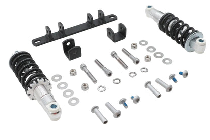 Ultima Solo Seat Mount Kit Dual - Black Seat Bracket, Chrome Shocks, Hardware - Part Number 82-55 by Ultima