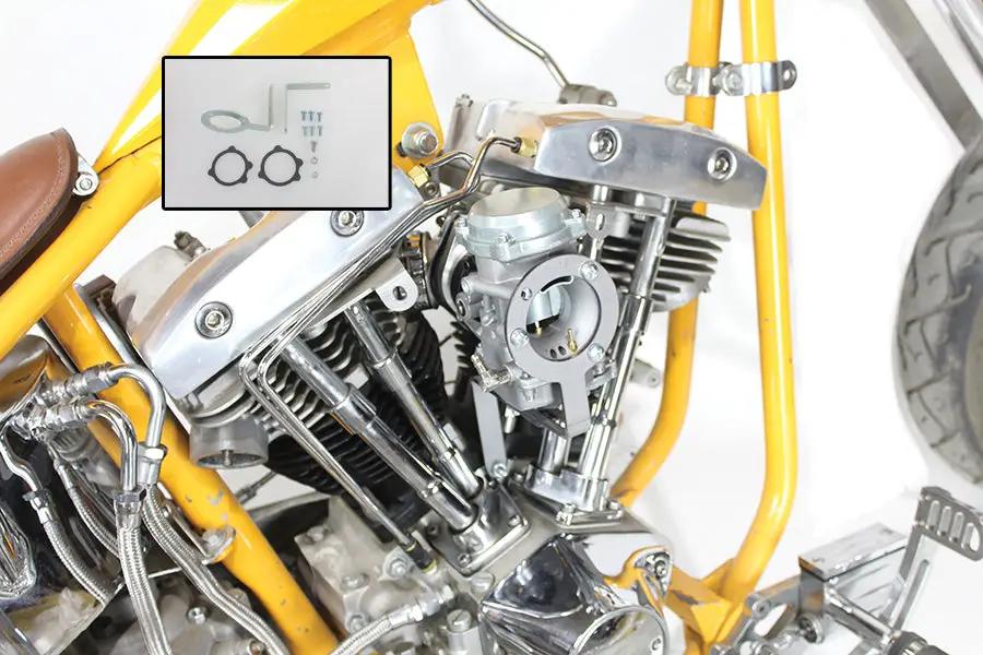 V-Twin CV Carburetor Support Kit Zinc Plated for Harley Davidson FL (1944-1953) by V-Twin