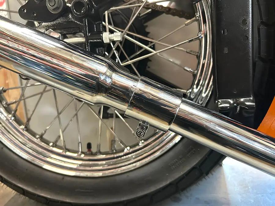 V-Twin Chrome 1-3/4 Inch Seamless Exhaust Clamp Set for Mufflers and Headers by V-Twin