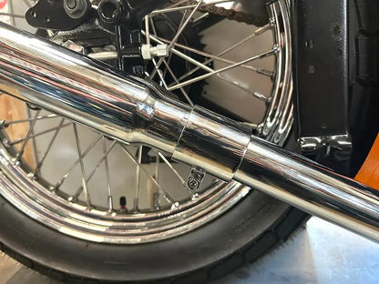 V-Twin Chrome 1-3/4 Inch Seamless Exhaust Clamp Set for Mufflers and Headers by V-Twin