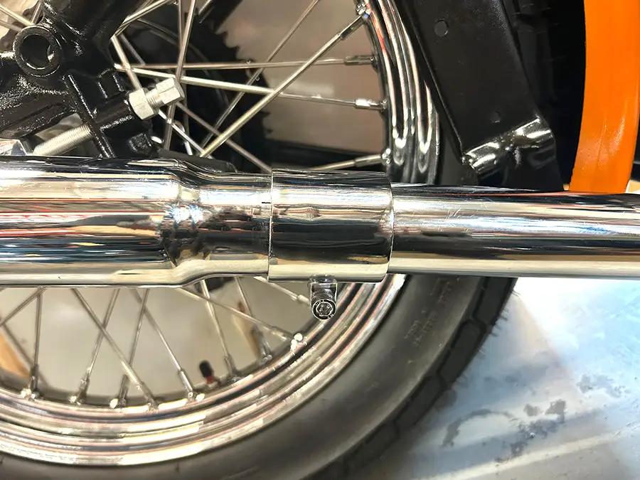 V-Twin Chrome 1-3/4 Inch Seamless Exhaust Clamp Set for Mufflers and Headers by V-Twin