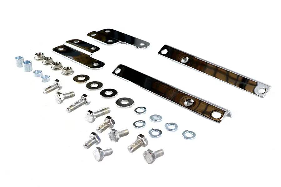 National Cycle Chrome Windshield Mount Kit for Harley Davidson FL 1949-1958 by National Cycle