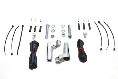 V-Twin Front Turn Signal Relocation Kit Chrome for Harley Davidson XL (Part No. 20-0393K) by V-Twin