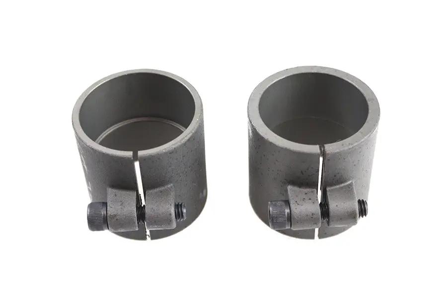 Parkerized 1-3/4 inch Seamless Exhaust Clamp Set by V-Twin