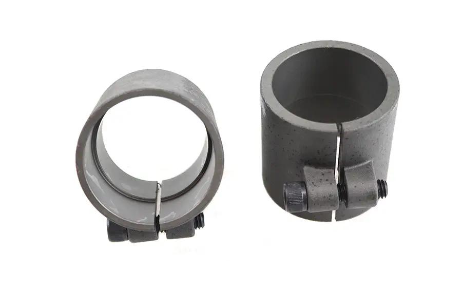 Parkerized 1-3/4 inch Seamless Exhaust Clamp Set by V-Twin