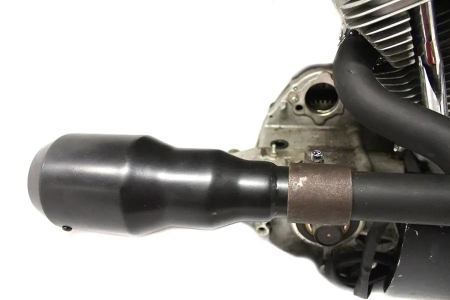Parkerized 1-3/4 inch Seamless Exhaust Clamp Set by V-Twin
