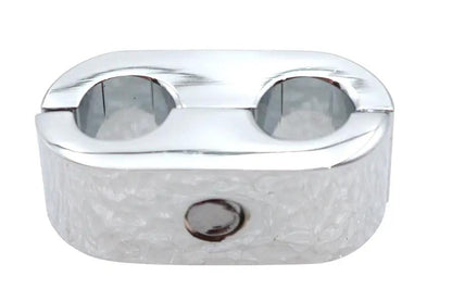 V-Twin Chrome Dual Throttle Cable Separator Clamp Part 061090 by V-Twin