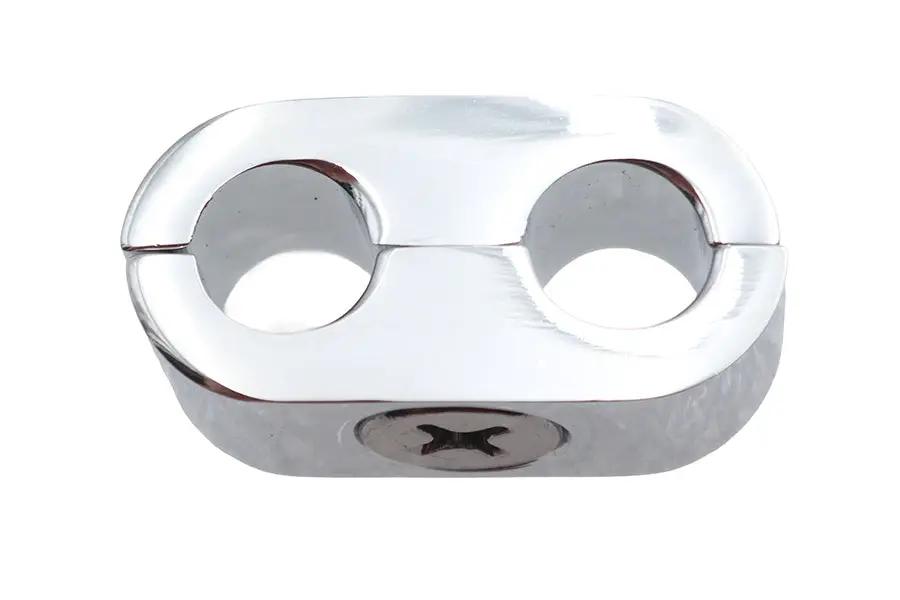V-Twin Chrome Dual Throttle Cable Separator Clamp Part 061090 by V-Twin