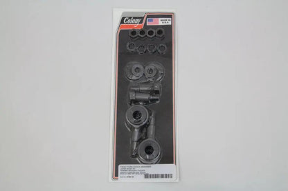 Colony Parkerized Front Fork Shock Absorber Lower Mount Kit for Harley Davidson FL & W Models by Colony