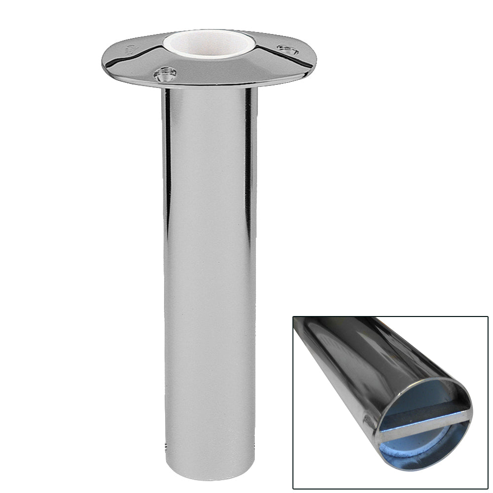 Lee's Tackle RH527VS/XS Stainless Steel Bar Pin Rod Holder – 2-inch Diameter, Flush Mount Design
