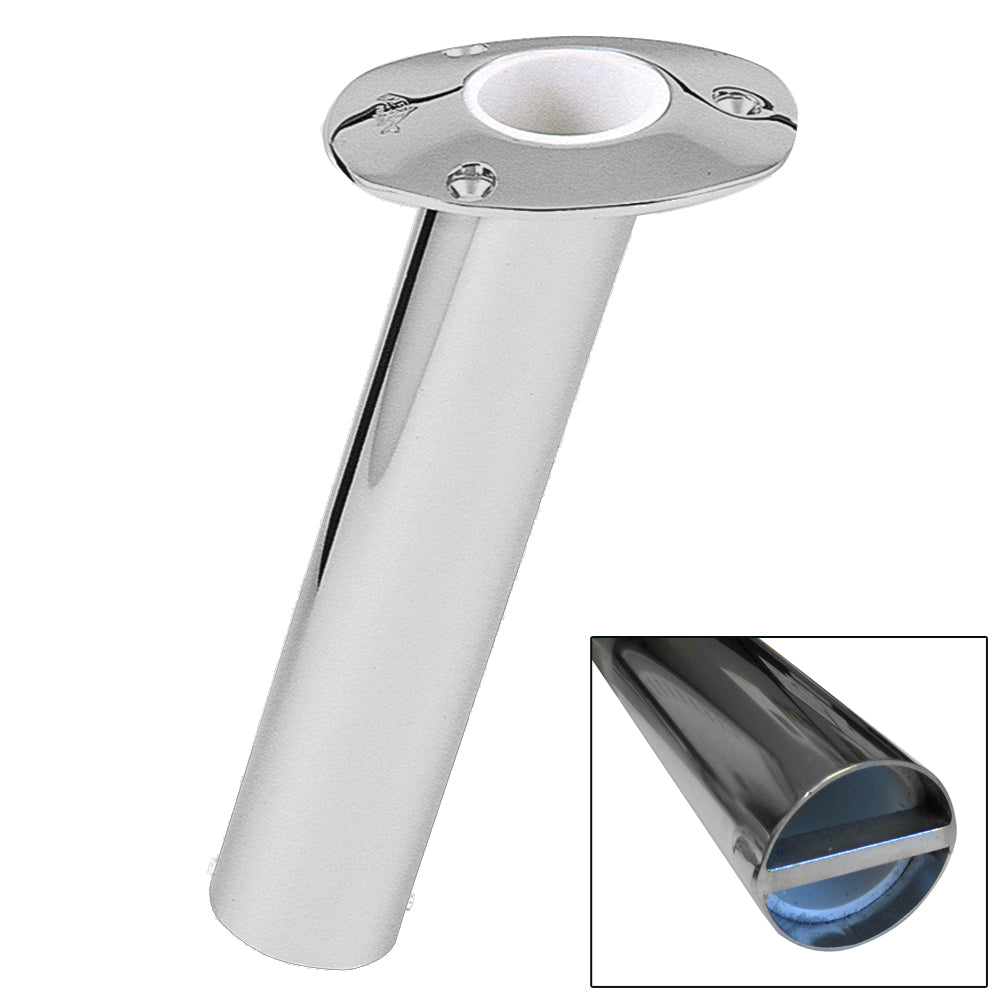Lee's Tackle RH529HS/XS 15-inch Stainless Steel Bar Pin Flush Mount Rod Holder