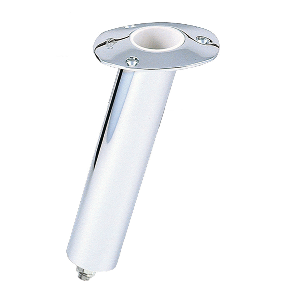 Lee's Tackle RH579H Stainless Steel Swivel Base Flush Mount Rod Holder - 2.25 inch Diameter, 10.5 inch Tube
