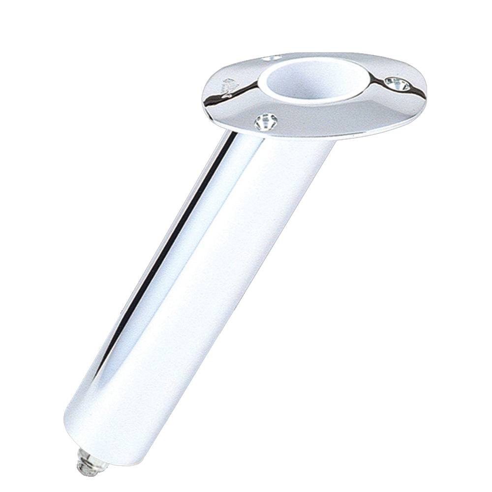 Lee's Tackle 30 Stainless Steel Swivel Base Rod Holder with Short Tube for Bent and Straight Baits