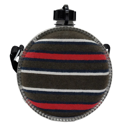 Rothco 2 Quart Striped Desert Canteen - Durable BPA-Free Outdoor Hydration