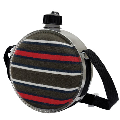 Rothco 2 Quart Striped Desert Canteen - Durable BPA-Free Outdoor Hydration