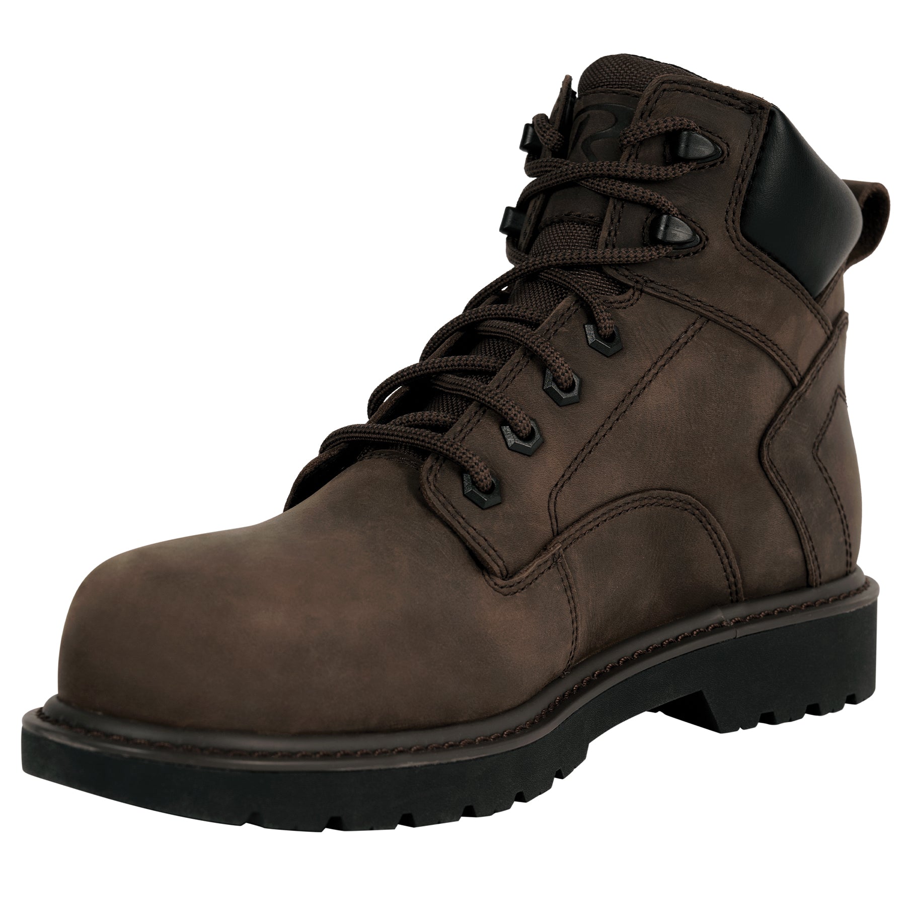 Rothco Performance Series Tradesman 6-Inch Composite Toe Work Boot in Brown, Size 7.5