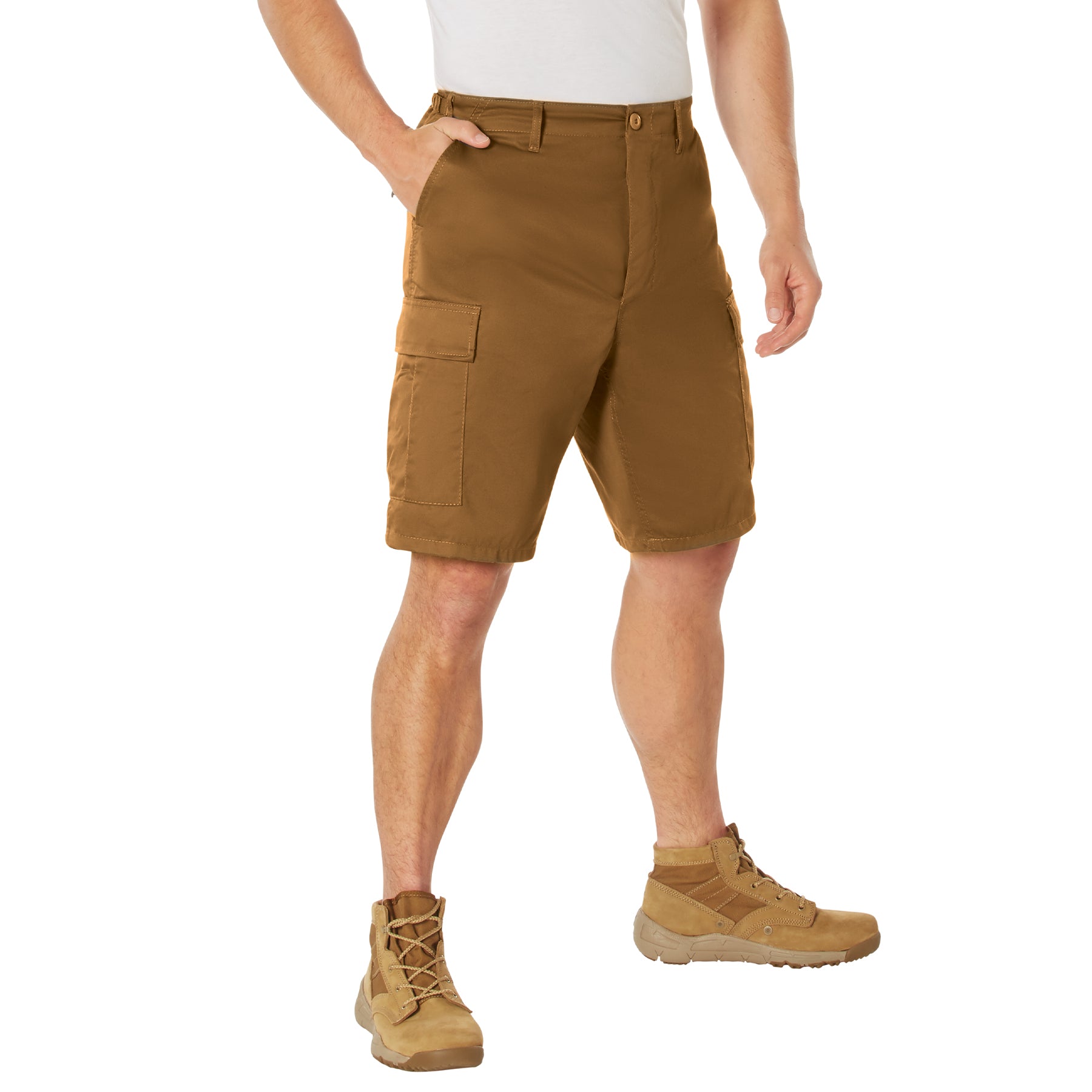 Rothco Tactical BDU Shorts Size Large in Work Brown – Durable Military-Style Cargo Shorts