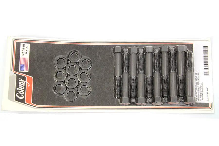 Colony Parkerized Headbolt Kit for Harley Davidson FL (1940-1947) by Colony