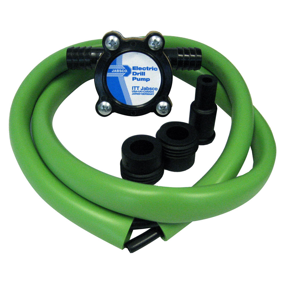 Jabsco 17215-0000 Drill Pump Kit with Hose for Versatile Fluid Transfer