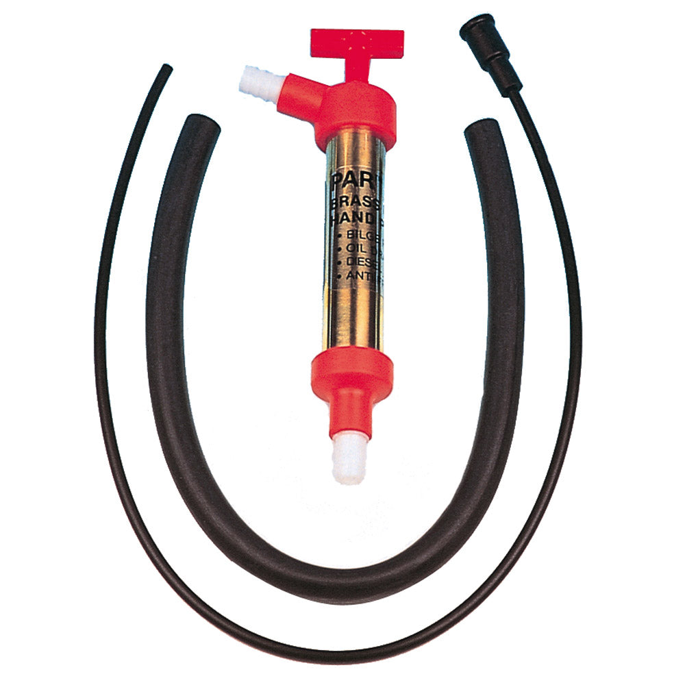 Jabsco Little Pal Utility Pump Part Number 34060-0010 - Compact Brass Hand Pump for Oil Drain and Fluid Transfer