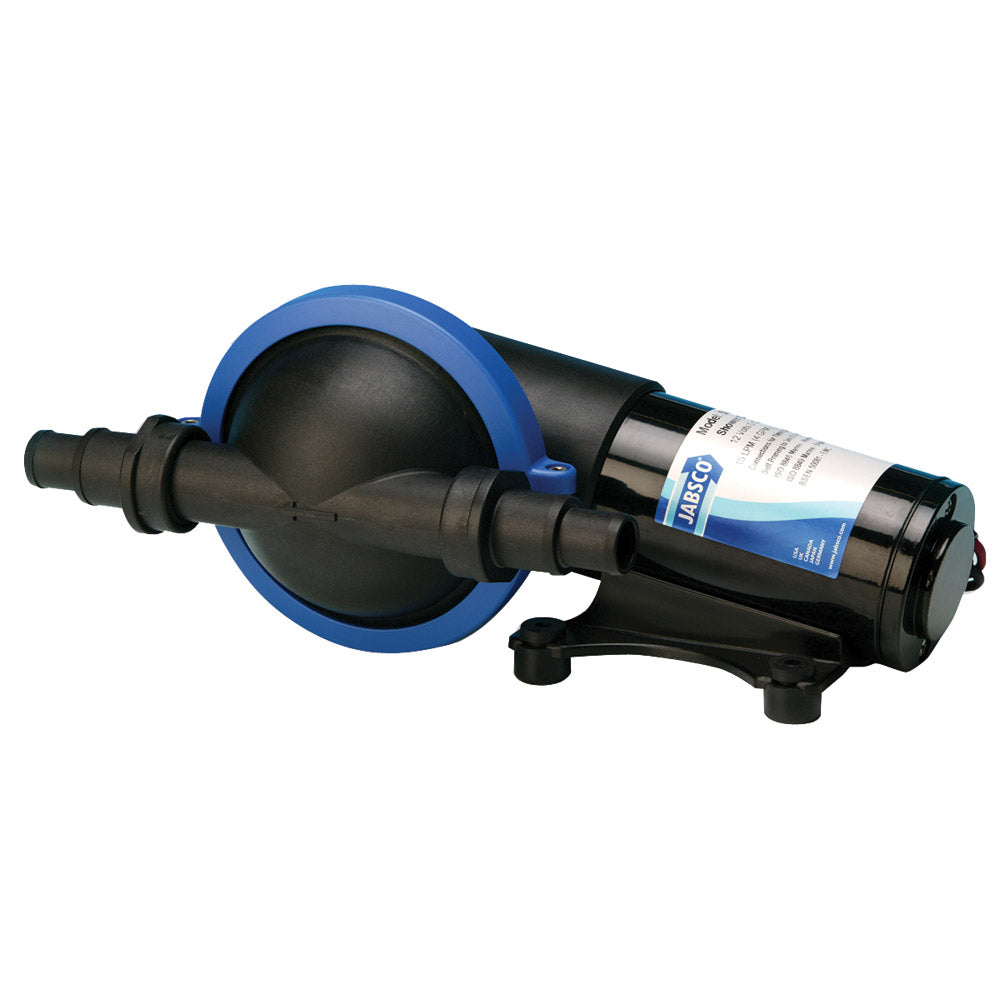 Jabsco Filterless Bilge and Shower Drain Pump - Reliable 16 GPM Self-Priming Marine Pump