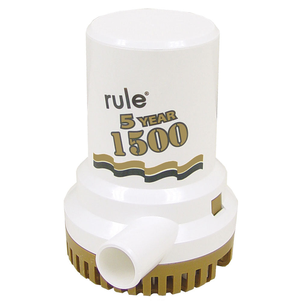 Rule 1500 G.P.H. Gold Series Marine Bilge Pump with 1-1/8" Discharge Outlet