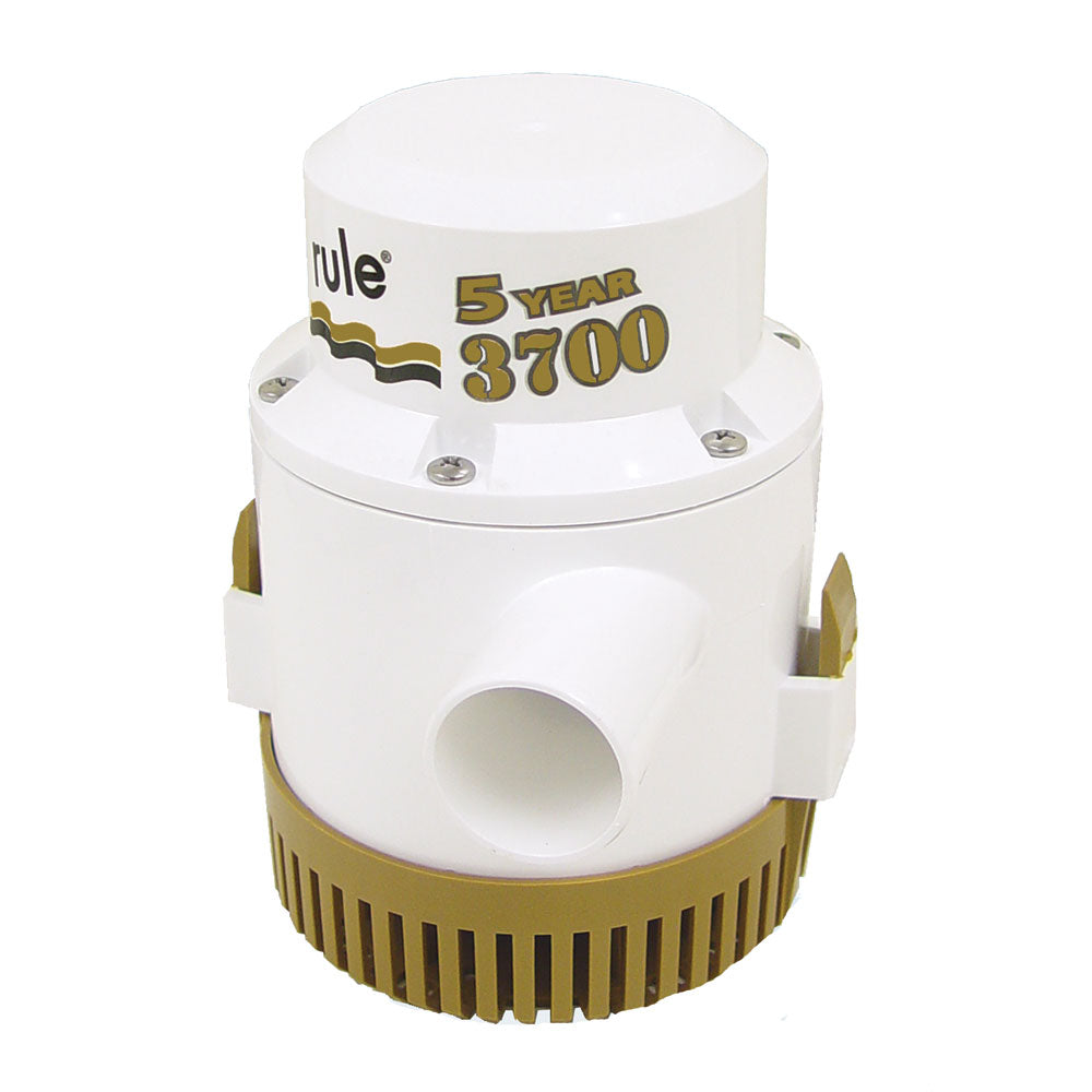 Rule 3700 G.P.H. Gold Series Bilge Pump - Heavy Duty Marine Pump with 1-1/2 inch Discharge Outlet