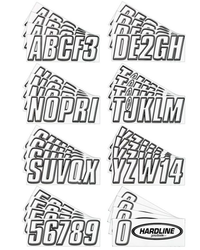 HARDLINE Factory Matched Series 800 White Registration Kits (Part Number WHBLK800)