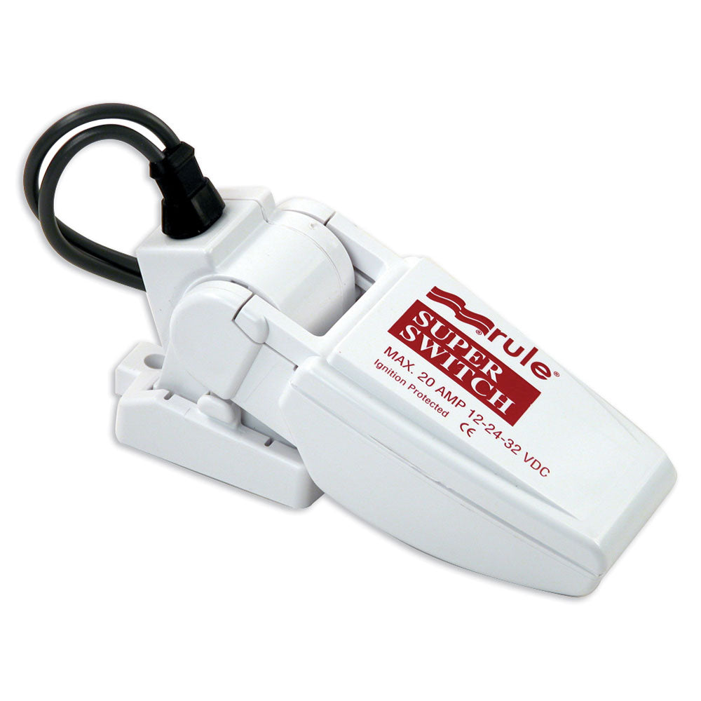 Rule SuperSwitch Float Switch (Part Number 37A) – Marine-Grade Pump Float Switch with 20 Amp Capacity