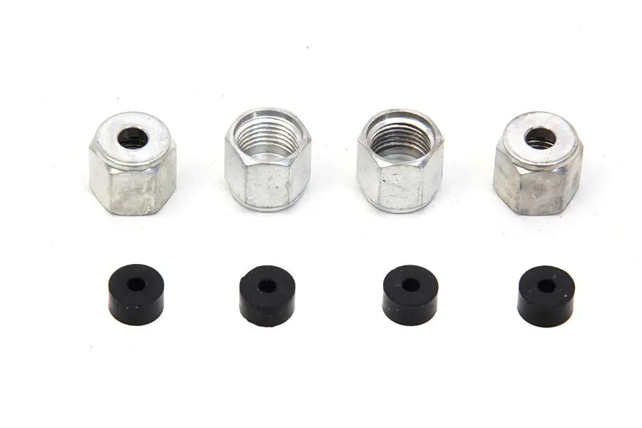 Colony Rocker Arm Cover Oil Line Fitting Nuts and Seals Kit for Harley Davidson FL Models by Colony