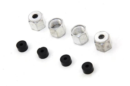 Colony Rocker Arm Cover Oil Line Fitting Nuts and Seals Kit for Harley Davidson FL Models by Colony