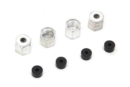 Colony Rocker Arm Cover Oil Line Fitting Nuts and Seals Kit for Harley Davidson FL Models by Colony