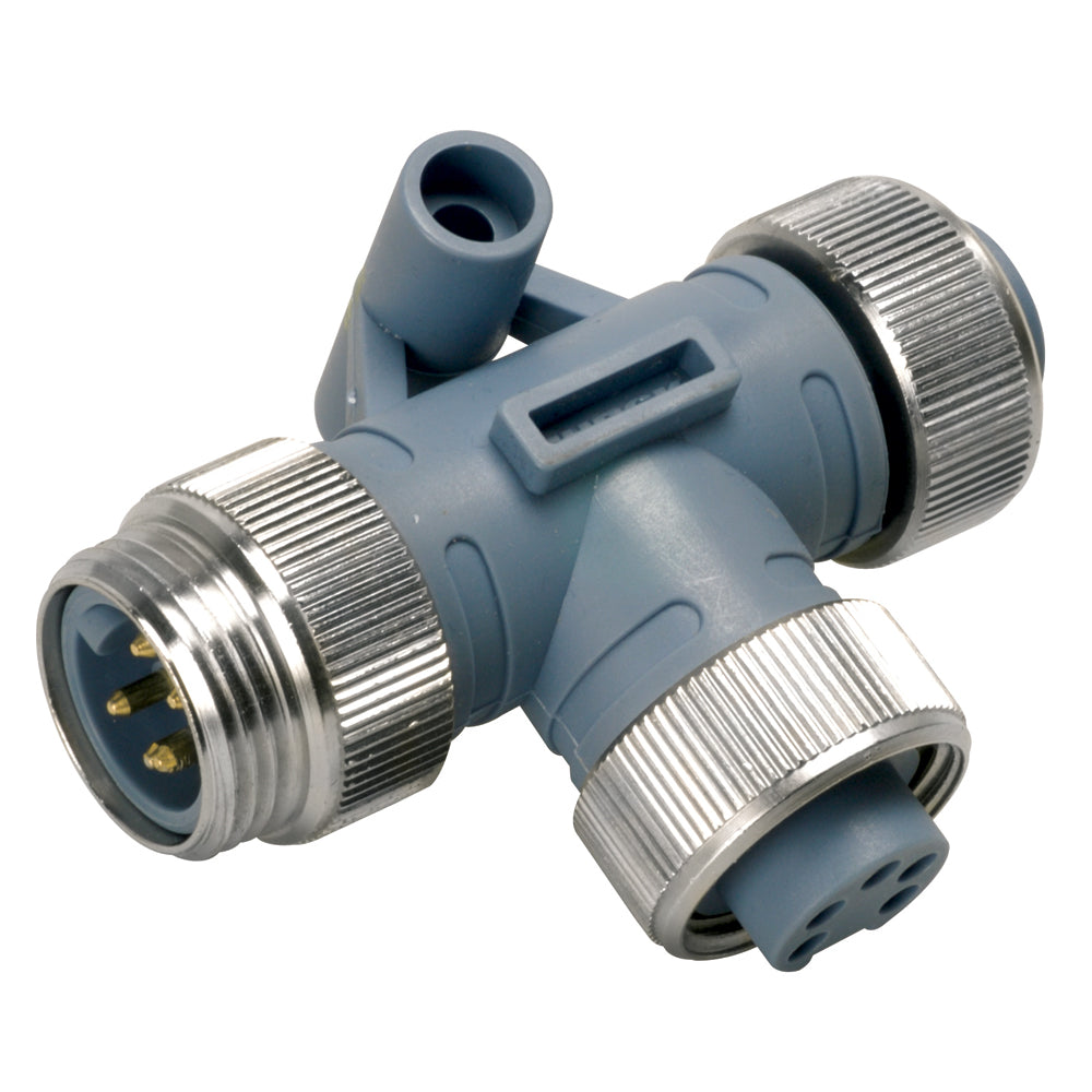 Maretron Mini Tee NM-NF-NF for Trunk Line Tap with Gold Contacts and Keyed Connectors