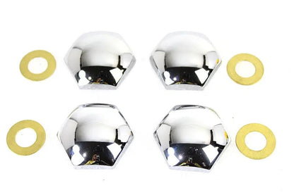 Colony Original Style Chrome Knuckle Nut Set for Harley Davidson 1936-1945 by Colony