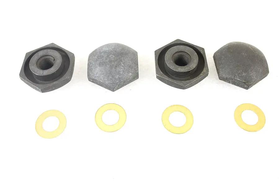 Colony Knuckle Nut Set Parkerized for Harley Davidson EL and FL Models by Colony
