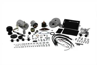 Volt Tech Hitachi Chrome Electric Starter Kit for Harley Davidson FXE (1971-1979) by Volt Tech