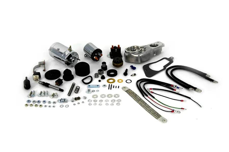 Volt Tech Hitachi Chrome Electric Starter Kit for Harley Davidson XLH 1979-1980 by Volt Tech