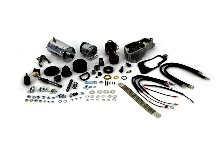 Volt Tech Hitachi Chrome Electric Starter Kit for Harley Davidson XLH 1979-1980 by Volt Tech