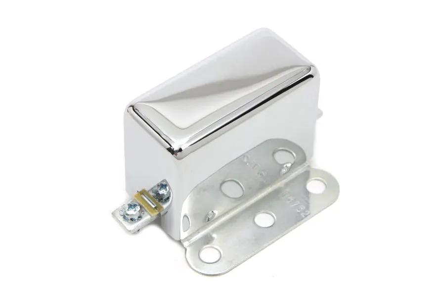 Volt Tech Chrome Look-A-Like 6 Volt 3-Brush Relay for Harley Davidson W & G Models by Volt Tech