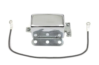 Volt Tech Chrome Look-A-Like 12 Volt 2-Brush Relay for Harley Davidson FL Models by Volt Tech