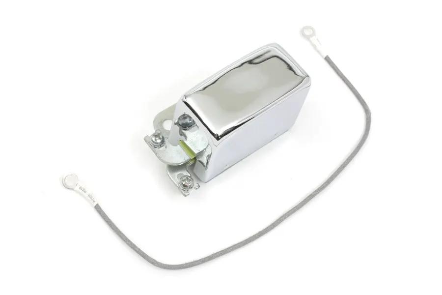 Volt Tech Chrome Look-A-Like 12 Volt 2-Brush Relay for Harley Davidson FL Models by Volt Tech
