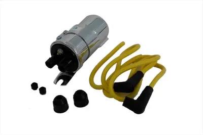 Volt Tech Round Chrome 6 Volt Dual Coil with Bracket - Part Number 71908 by Volt Tech
