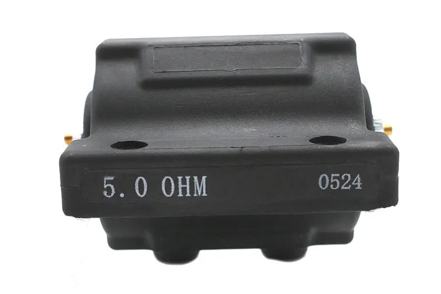 Volt Tech Black 12 Volt Dual Fire Coil Part Number 81115 for Harley Davidson FL (1965-1974) by Volt Tech