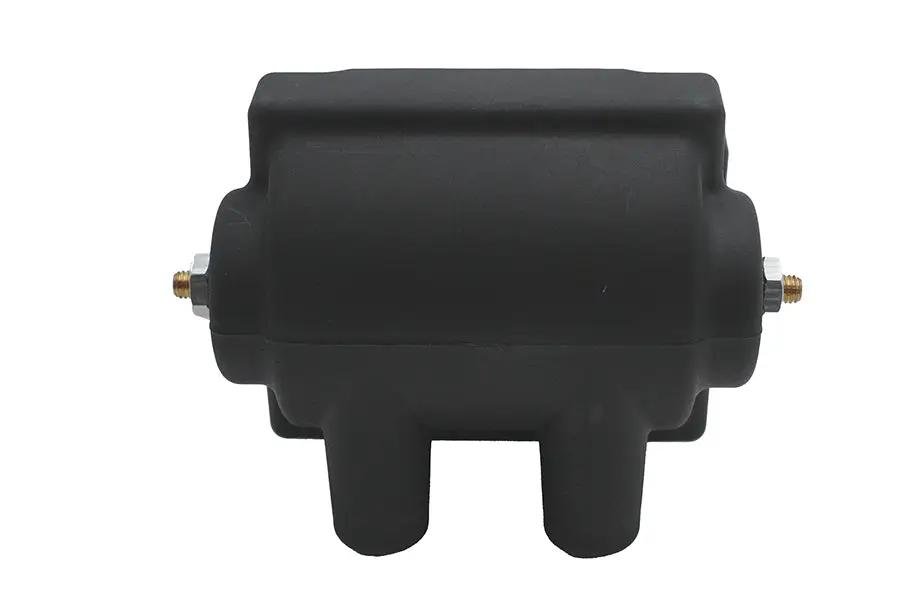 Volt Tech Black 12 Volt Dual Fire Coil Part Number 81115 for Harley Davidson FL (1965-1974) by Volt Tech
