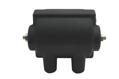 Volt Tech Black 12 Volt Dual Fire Coil Part Number 81115 for Harley Davidson FL (1965-1974) by Volt Tech