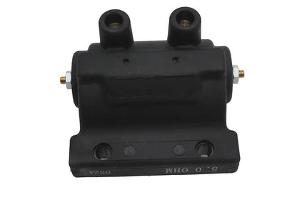 Volt Tech Black 12 Volt Dual Fire Coil Part Number 81115 for Harley Davidson FL (1965-1974) by Volt Tech