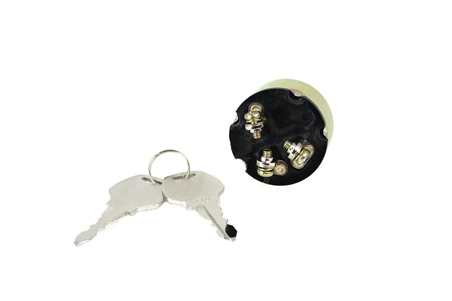 Volt Tech Ignition Key Switch Part 71374 for Harley Davidson FX and XL Models by Volt Tech