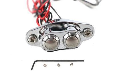 Volt Tech Chrome Duet Handlebar Button Switch Kit - Model 370494 by Volt Tech