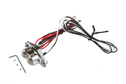 Volt Tech Chrome Duet Handlebar Button Switch Kit - Model 370494 by Volt Tech
