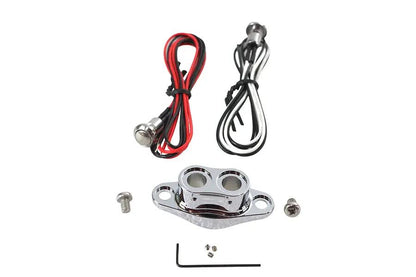 Volt Tech Chrome Duet Handlebar Button Switch Kit - Model 370494 by Volt Tech
